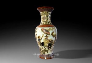 Lục bình Vinh Quy bái tổ gốm Thành Lễ